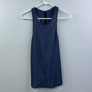Lululemon Sculpt Racerback 6 Gray Striped Lightweight Scoop Neck Tank‎ Top Yoga